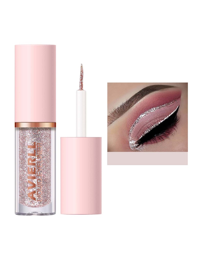 AVIERLL SHEIN x Candylover89 ايلاينر بالبريق 10 ألوان , ايلاينر ملون مقاوم للماء لامع يدوم طويلاً ، تلوين سهل للعين ولا يتلطخ ، يجف سريعًا ويدوم طويلاً 