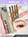 SHEGLAM قلم حبر سائل مقاوم للماء باللون البني للعيون - يدوم طويلًا ويمنح حدة الرسم و لا يتأثر بالعرق 
