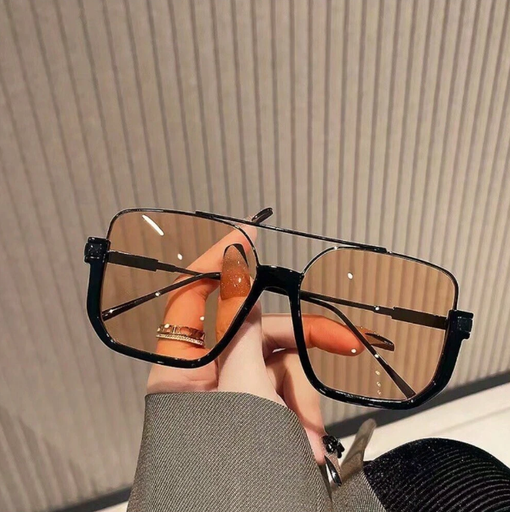[sc2406118418374377] نظارة شمسية إطار كبير صنع في كوريا، بتصميم معاصر، حماية أشعة فوق البنفسجية ، إطار سفلي معدني